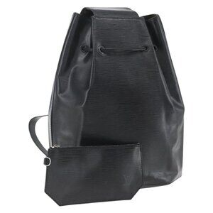 LOUIS VUITTON Epi Sac A Dos Shoulder Bag Black M80153 LV Auth ka972
